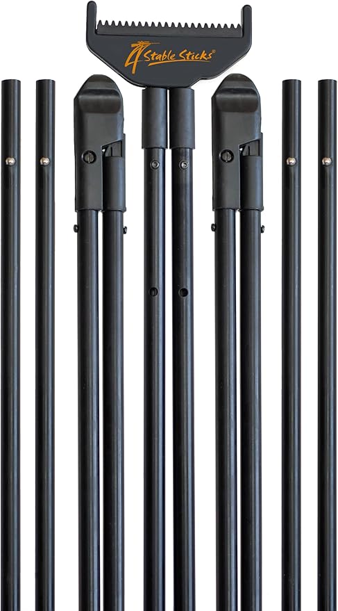 Mountain Shooting Stick – Adjustable, Lightweight Rifle Shooting Gear, fits Heights 51" to 78", Perfect for Standing, Kneeling, Slope Shots, and Ideal for air Travel.