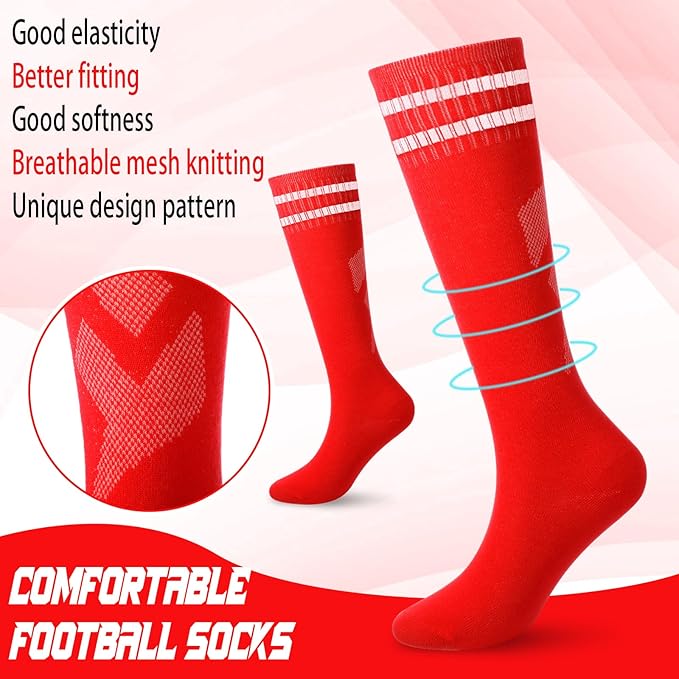 Soccer Shin Guards and Socks Kids Youth Lightweight Soccer Pads Defender with Ankle Protection Ski Shin Guards Football Equipment for Age 4-14 Toddler Boys Girls Teens