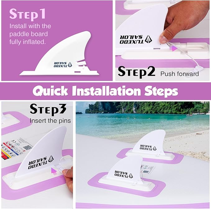 Tuxedo Sailor Kids Inflatable Paddle Board Lightweight and Safe Fishing Stand Up Paddle Board for Adults with Accessories