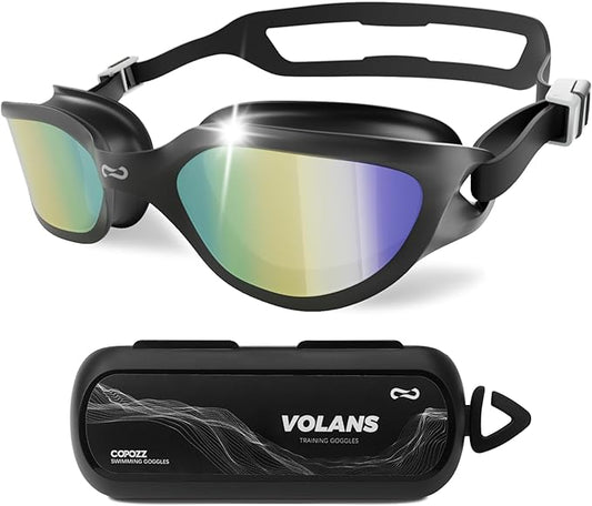 COPOZZ Swim Goggles Adult Women, Swimming Goggles for Women & Men, Anti-Fog No Leaking UV Protection for Adult