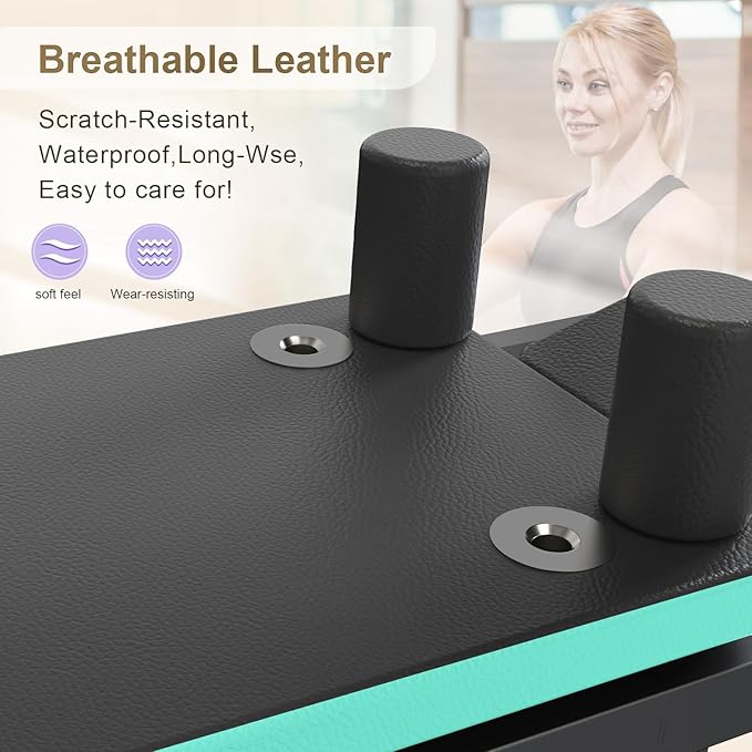 Pilates Reformer, Foldable Reformer Pilates Machine, Pilates Equipment for Home Women Use Gym Workout & Advanced and Beginners Users, Up to 400 lbs Weight Capacity Reformers