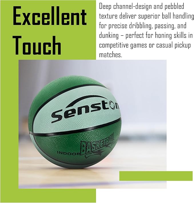 Senston Kids Basketball Balls Size 3/5/7 Basketballs Indoor Outdoor 27.5/29.5 inch Basketball Gifts for Kids/Girls/Boys