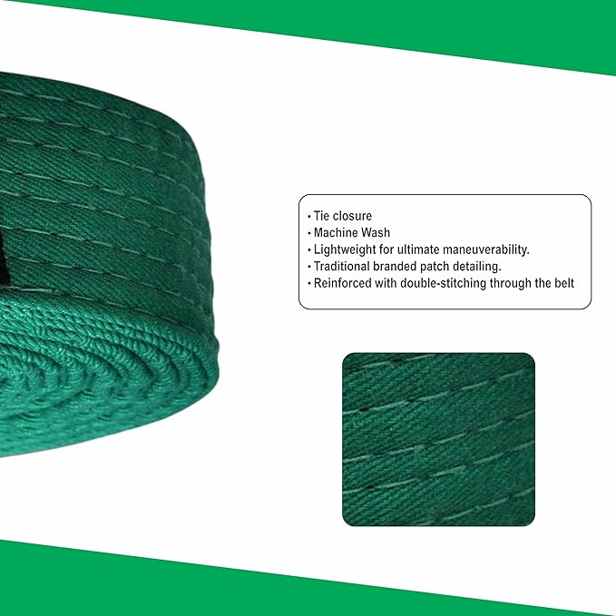 Martial Arts Belt for Karate, Judo, Aikido and Taekwondo - Durable Cotton-Polyester Blend for Adults and Kids