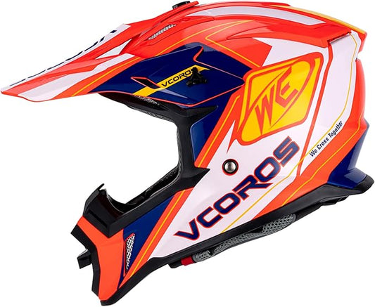 VCOROS H637 Adult Motocross Helmets ATV Dirtbike BMX MX Offroad Adventure UTV Helmets DOT Approved