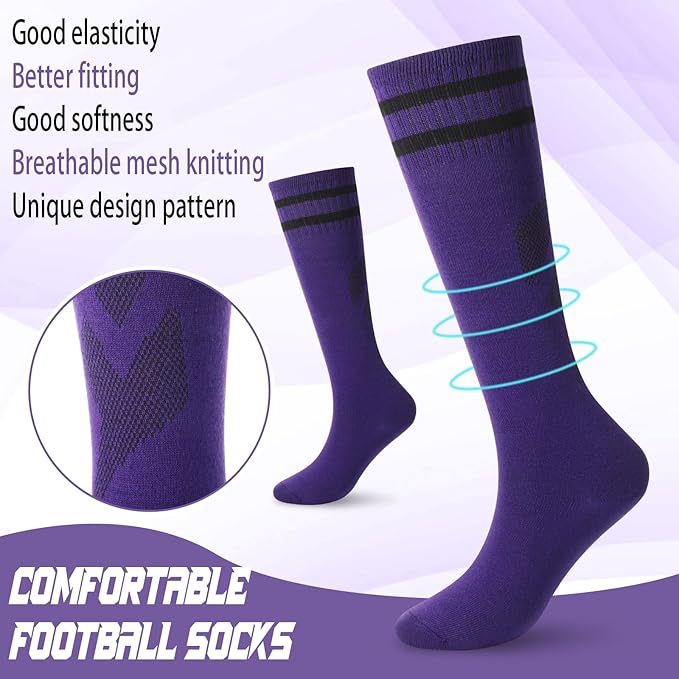 Soccer Shin Guards and Socks Kids Youth Lightweight Soccer Pads Defender with Ankle Protection Ski Shin Guards Football Equipment for Age 4-14 Toddler Boys Girls Teens