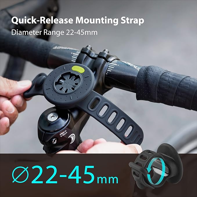 BONE Run + Bike Tie Connect Kit 2, 2-in-1 Running & Bike Phone Holder, Detachable & Rotatable 360° Sport Armband & Phone Mount Compatible with Most Smartphones (Stem/Armband 2-in-1 Connection Kit)