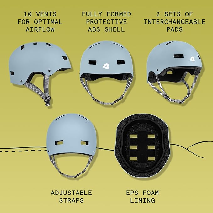 Retrospec Dakota Adult Bike Helmet for Adults - Multi-Sport Protection for BMX, Skating, Scooter, and Skate - Adult Men Skateboard Helmets