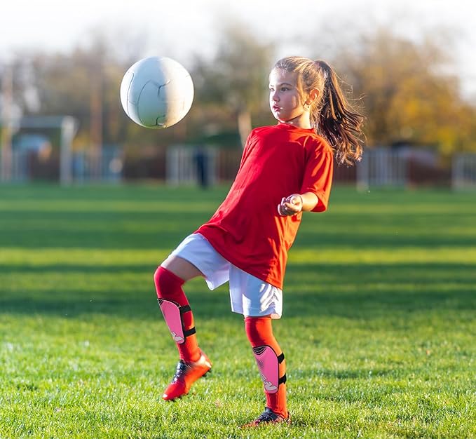 Shin Guards Soccer Youth Kids - Shin Guard for Boys Girls Teenagers Toddler 2-18 Years Old - Football Shin Pads Protection Equipment with Adjustable Straps