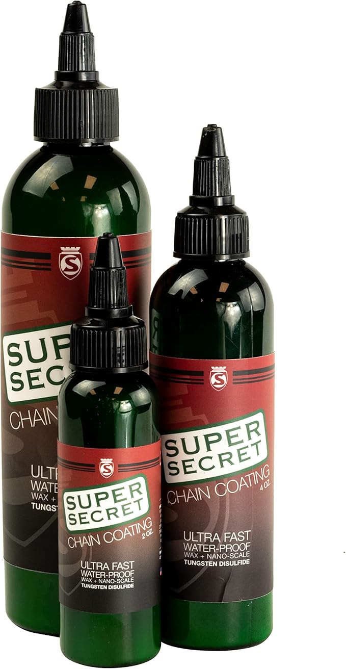 SILCA Super Secret Bike Chain Lube - Liquid Chain Wax to Clean, Smooth & Silence - Ultra Fast Bike Lube - Special Formula for Friction Reduction & Improved Wattage Output in All Weather
