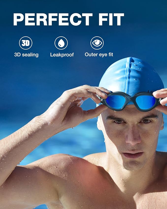 ZIONOR G1 Polarized Swimming Goggles for Unisex Adult Women Anti Fog 100% Anti UV Diving Goggles