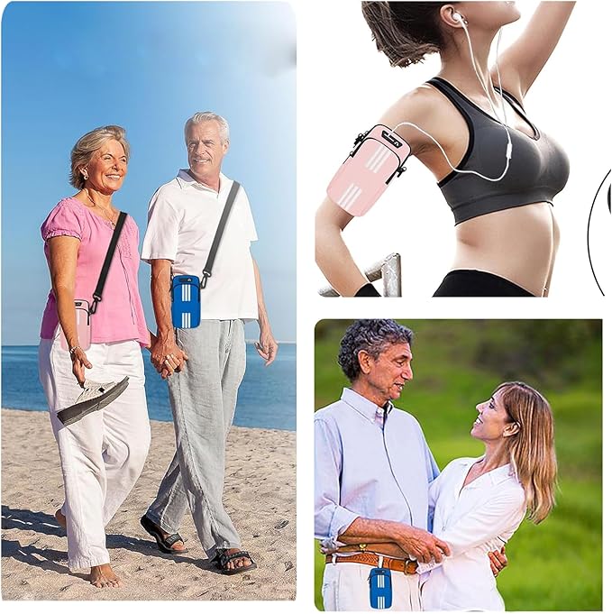 Running Armband, Cell Phone Purse Small Crossbody Bags for Women Men Kids Pouch for iPhone 15/14/13 pro/Plus/xs/xr/xs max, Galaxy S22 Ultra and More