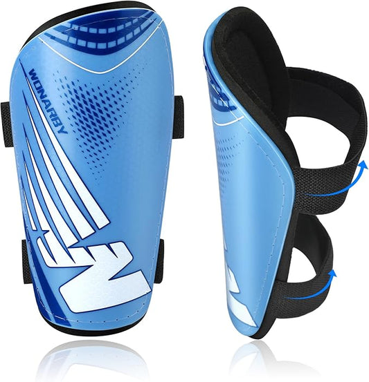 Shin Guards Soccer Youth Kids - Shin Guard for Boys Girls Teenagers Toddler 2-18 Years Old - Football Shin Pads Protection Equipment with Adjustable Straps