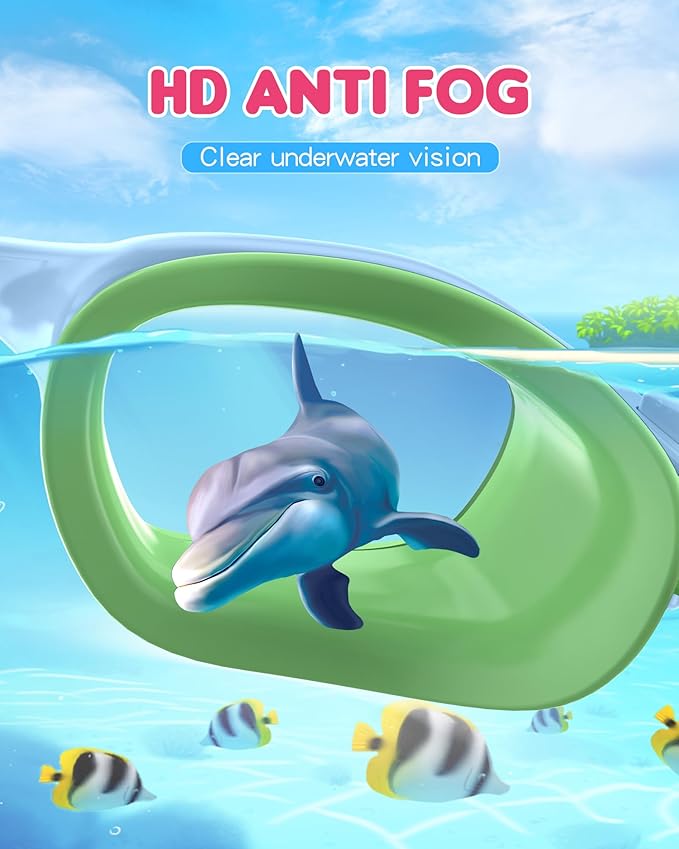 Kids Swim Goggles,Swimming Goggles for Kids 6-14, Anti-Fog UV Protection Pool Glasses for Boys Girls