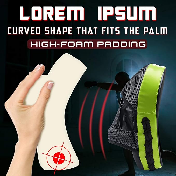 Boxing and MMA Punching Mitts - Hook & Jab Pads, Focus Punch Mitts, Target Focus Pads, and Kick Shield for Muay Thai Training