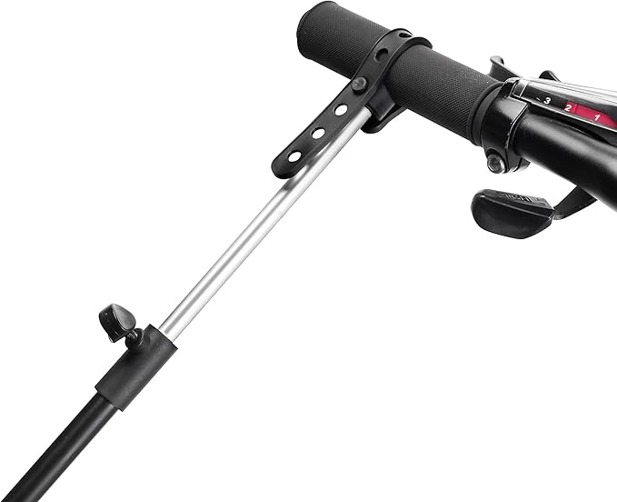 Pro Stand Plus Bike Rack - Heavy-Duty Telescoping Bicycle Stand with Tool Tray, Rotating Clamps, and Adjustable Handlebar Rod by RAD Cycle (Black)