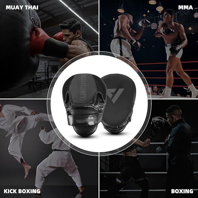 Valleycomfy Boxing Punching Mitts,Boxing Pads Mitts for Men,Ideal for Boxing Training,Kickboxing,Martial Arts