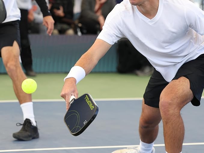 SPI New by SPIKOPOLL Pickleball Paddles Set of 2, USA Pickleball Approved, Lightweight, Durable Fiberglass Pickleball Rackets with Polypropylene Honeycomb Core