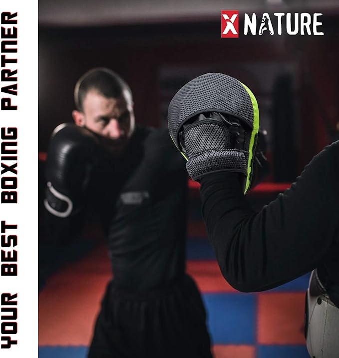 Boxing and MMA Punching Mitts - Hook & Jab Pads, Focus Punch Mitts, Target Focus Pads, and Kick Shield for Muay Thai Training