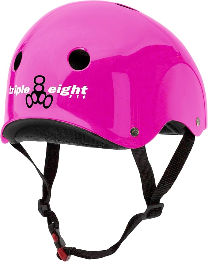 Triple Eight Certified Sweatsaver Helmet for Skateboarding, BMX, Roller Derby, Roller Skating, Inline Skating, Scooter and Bike