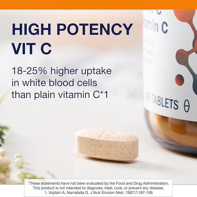 Metagenics Ultra Potent-C 1000 Vitamin C - Gentle, Buffered Vitamin C Supplement - Immune Support Supplement* - Ascorbic Acid - 90 Tablets