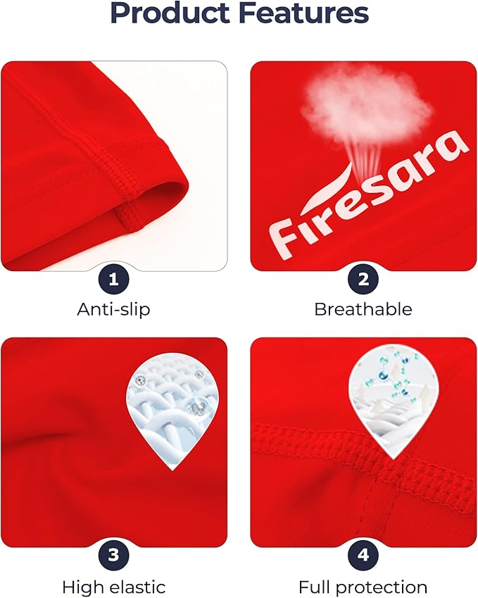 Firesara Fabric Swim Cap, High Elasticity Swimming Cap Keeps Hair Clean Breathable Fit Both Long Hair Short Hair, Swim Caps Woman Girls Men Kids One Size Hat