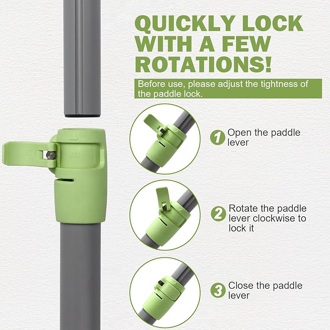 SUP Paddle - Paddle Board Paddle 4 Piece Stand Up Paddleboard Paddles Lightweight Floating Kayak Paddle - Light Blue - Lake Green - Light Green