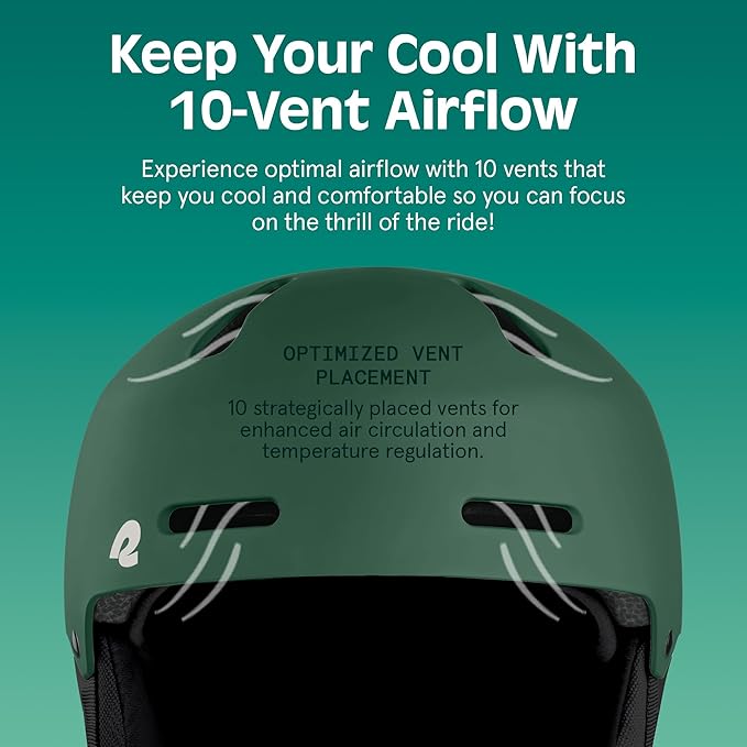 Retrospec Comstock Ski Helmet - Snowboard Helmet for Adults & Youth - Adjustable Fit Snow Helmet with Protective Shell and Breathable Vents for Men, Women, Boys & Girls