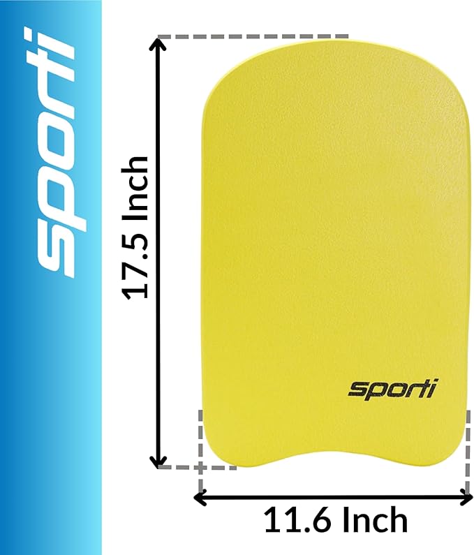 Sporti Adult Kickboard for Swim Training - Swimming Kickboard for Men Women, Water Board for Adult, Swimming Training Aid