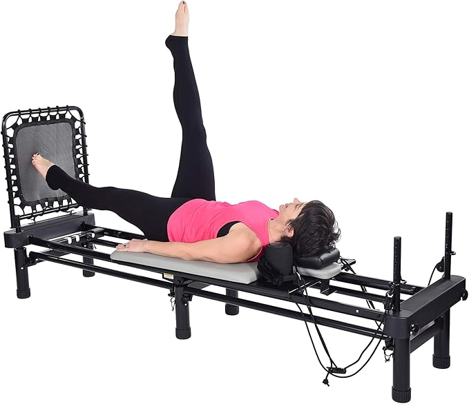 AeroPilates Reformer Home Workout Equipment, Pilates Machine w/Resistance