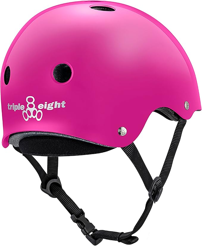 Triple Eight Deep Cover Helmet - Ideal for Skateboarding, Bicycling, BMX, and Roller Skating