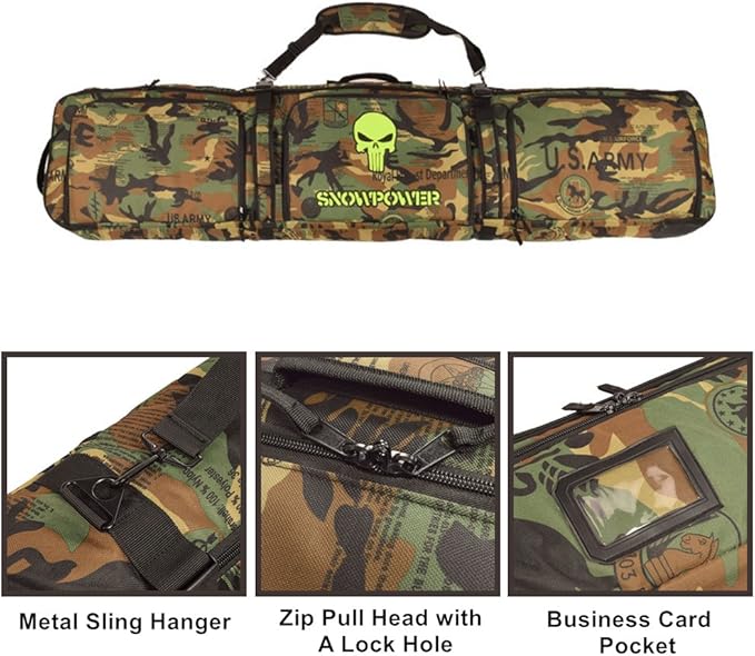 UNISTRENGH Waterproof Snowboard Bag Multi-compartment Adjustable Durable Snow Sports Equipment Backpack Bags for Air Travel