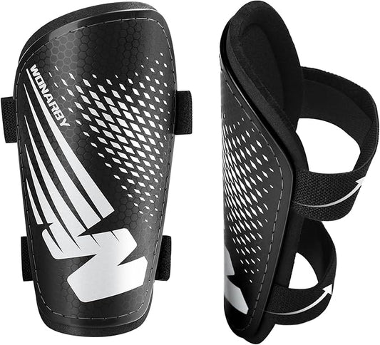 Shin Guards Soccer Youth Kids - Shin Guard for Boys Girls Teenagers Toddler 2-18 Years Old - Football Shin Pads Protection Equipment with Adjustable Straps
