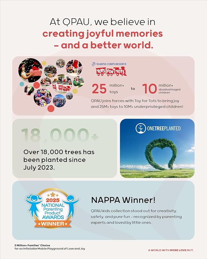 QPAU 360° Rotatable Kids Punching Bag - 64" Boxing Bag with 4 Targets & Kids Boxing Gloves, Inflatable Punching Bags with Hand Pump, Karate Taekwondo Training Gift Boys Girls