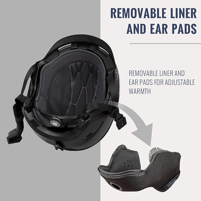 Ski and Snowboard Helmet - Active Ventilation, Audio Compatible Snow Sports Luxury Helmet With ASTM Standard Safety for Men, Women and Youth