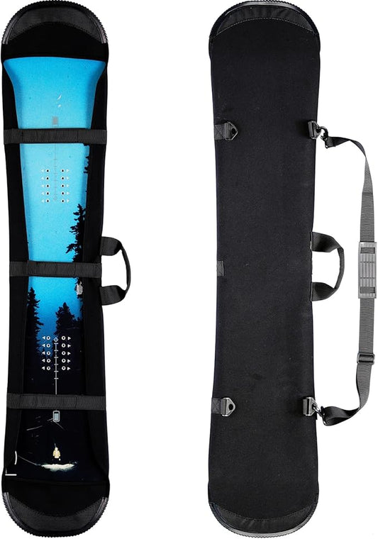 Snowboard Cover Sleeve Case, Snowboard Sleeve Bag Adjustable Soft Cover with Shoulder Strap Bag with Binding