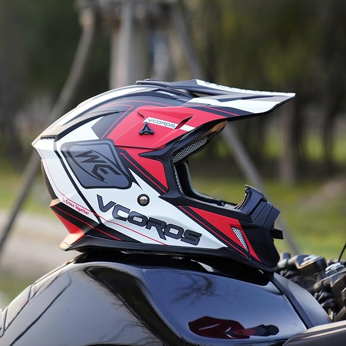VCOROS H637 Adult Motocross Helmets ATV Dirtbike BMX MX Offroad Adventure UTV Helmets DOT Approved