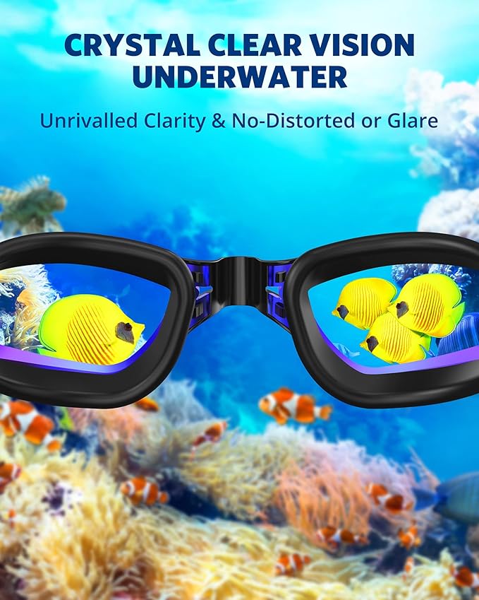 Aegend Swim Goggles, Swimming Goggles No Leaking Full Protection Adult Men Women Youth