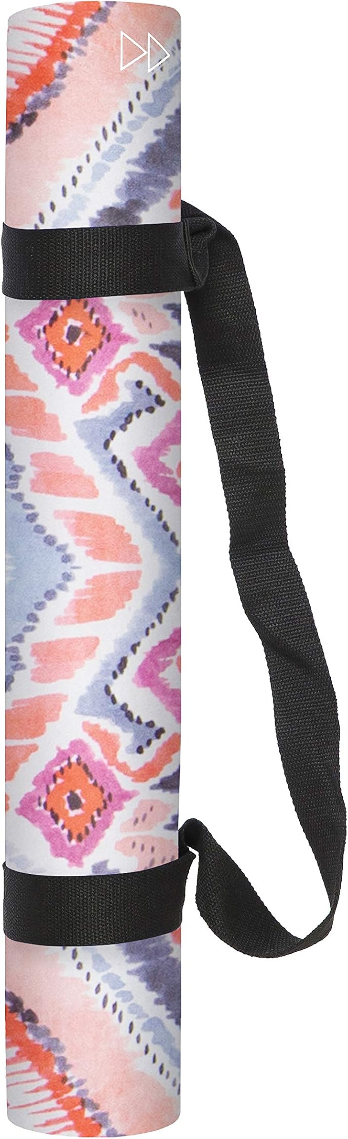 YOGA DESIGN LAB | The Combo Yoga Mat | 2-in-1 Mat+Towel | Eco Luxury | Ideal for Hot Yoga, Power, Bikram, Ashtanga, Sweat | Studio Quality | Includes Carrying Strap!