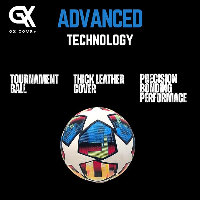 Soccer Ball Size 5 – Premium Grade PU Construction, Durable Professional Tournament Ball Indoor/Outdoor Sports,Training & Match, High-Performance Design for All Levels