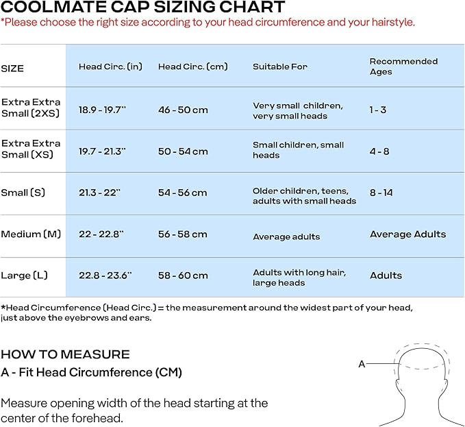 COOLMATE Fabric Swim Cap for Adult Women Men Kid 3 4 6 8 14 16, Silicone Water Resistant Layer, Cloth Swim Cap Gifts for Swimmers, Lightweight for Pool, Lap Swimming (1 pc)