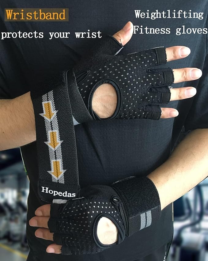 Workout Gloves Weight Lifting Gloves Palm Support Protection for Men Women, Exercise Gloves Sports for Training, Fitness, Gym,