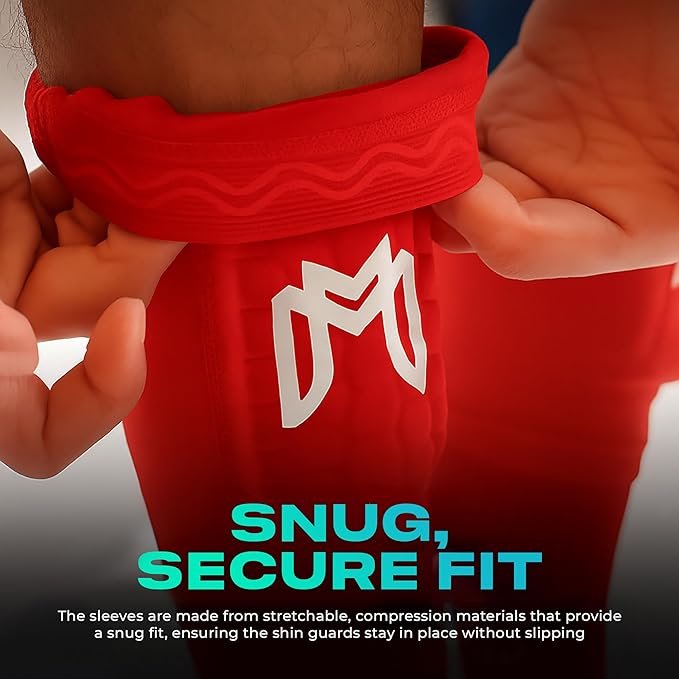 Mini Shin Guards Soccer – Built in Shin Pad Sleeves for Mens, Women, Teens - Small Shin Guards - Lightweight, Breathable Shin Defender Leg Protection