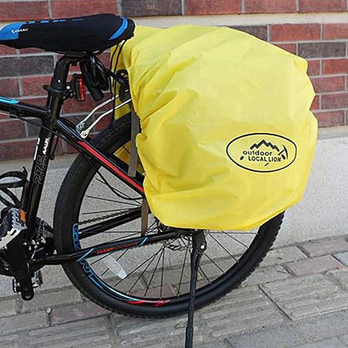 ZTZ Bike Bags for Bicycles Rear Rack, Waterproof Rear Bike Rack Bag with Rain Cover and Reflective Trim