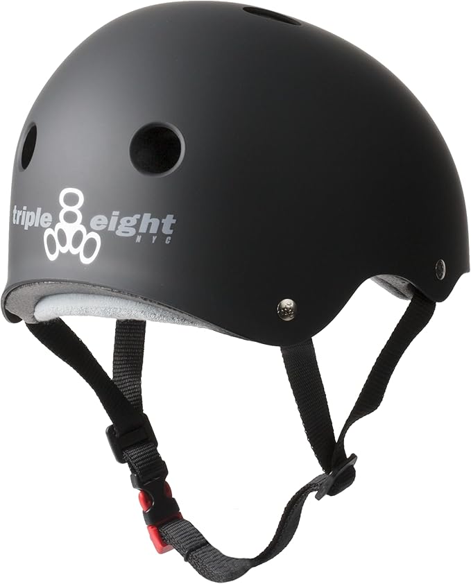 Triple Eight Certified Sweatsaver Helmet for Skateboarding, BMX, Roller Derby, Roller Skating, Inline Skating, Scooter and Bike