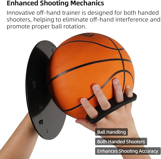 Basketball Shooting Off Hand Trainer Kit for Both Handed Shooters - Includes Dribbling Goggles - Enhances Shooting Accuracy and Ball Handling