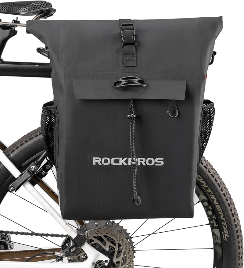 ROCKBROS Bike Pannier Bag Back Shelf Bag Bicycle Hanging Bag Waterproof Backpack Hand-held Backpack Rainproof Riding Equipment Mountain Road Bicycle
