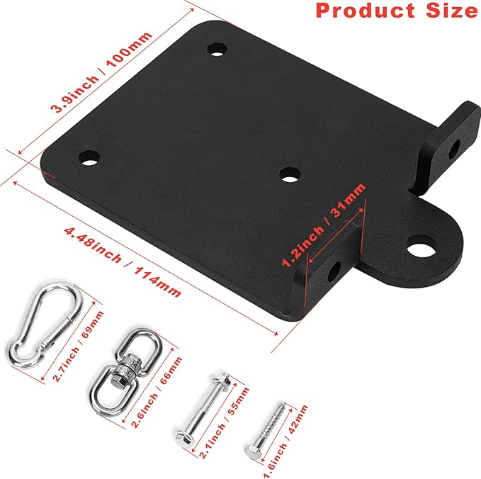 Heavy Punching Boxing Bag Hanger - Heavy Duty Bag Hanger Bracket,360° Rotation Wall Ceiling Mount Wood Beam Hook for Boxing Muay Thai Training,Aerial Yoga Swing & Hammock