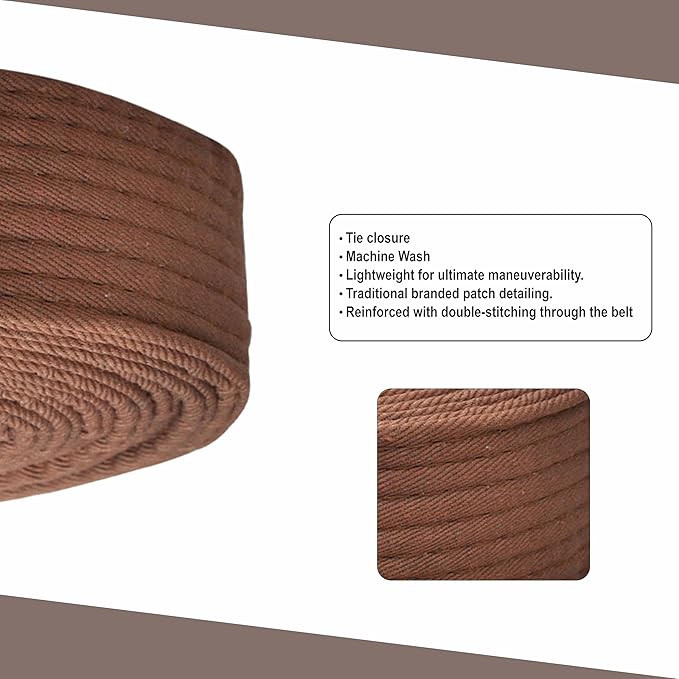 Martial Arts Belt for Karate, Judo, Aikido and Taekwondo - Durable Cotton-Polyester Blend for Adults and Kids