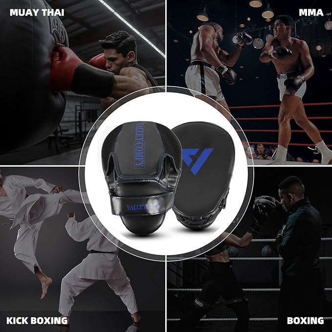Valleycomfy Boxing Punching Mitts,Boxing Pads Mitts for Men,Ideal for Boxing Training,Kickboxing,Martial Arts