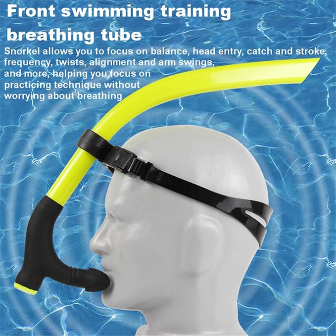 Snorkel Swim Training Practice Freestyle Learn to Swim for Pool Swimming and Open Water Snorkeling